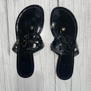 Tory Burch Miller Sandal Black Patent